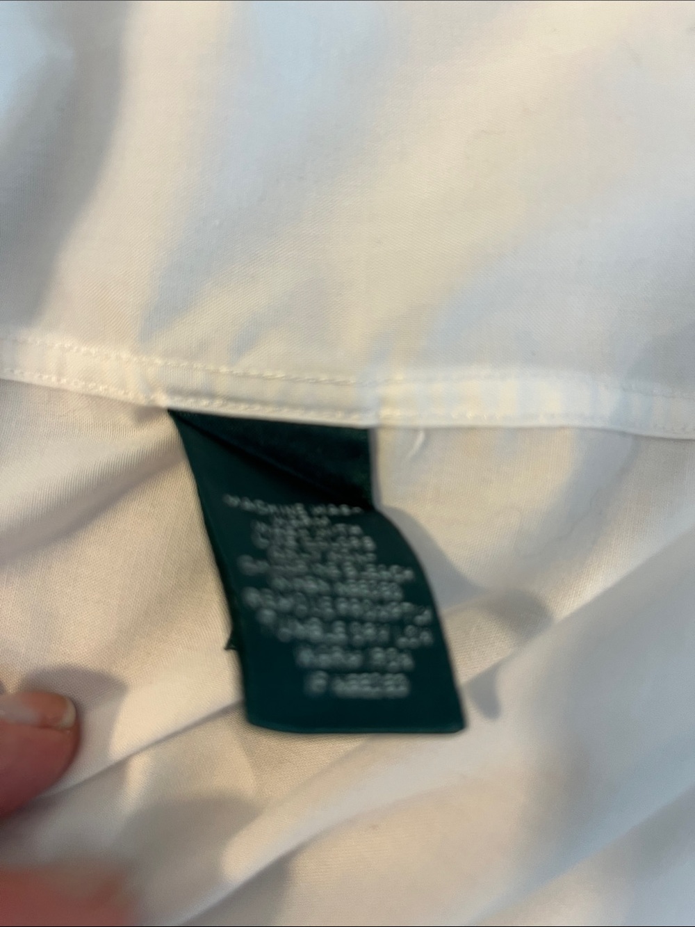 Lauren Ralph Lauren White Cotton Button-Front Blouse - Picture 7 of 8